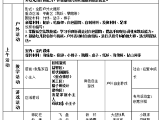 中四班第二周周计划