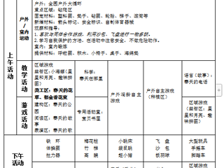 中二班第五周周计划