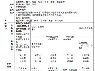 中二班第八周周计划