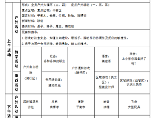 大二班第十一周周计划