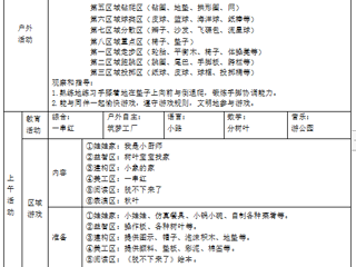 小三班第九周工作计划（2023.10.30-11.3）