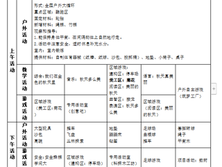 大六班第九周工作计划（2023.10.30——11.3）