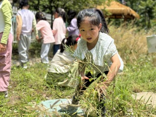 田埂头里：照顾油菜花