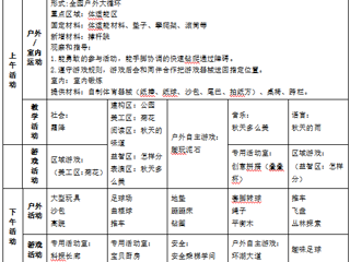 大一班第八周工作计划