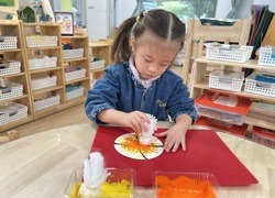 美工区：秋天的树林