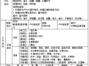 小三班第十二周工作计划