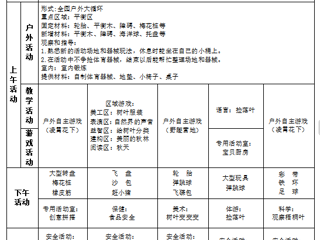 中一班第十周周计划（2025.11.2——2025.11.7）